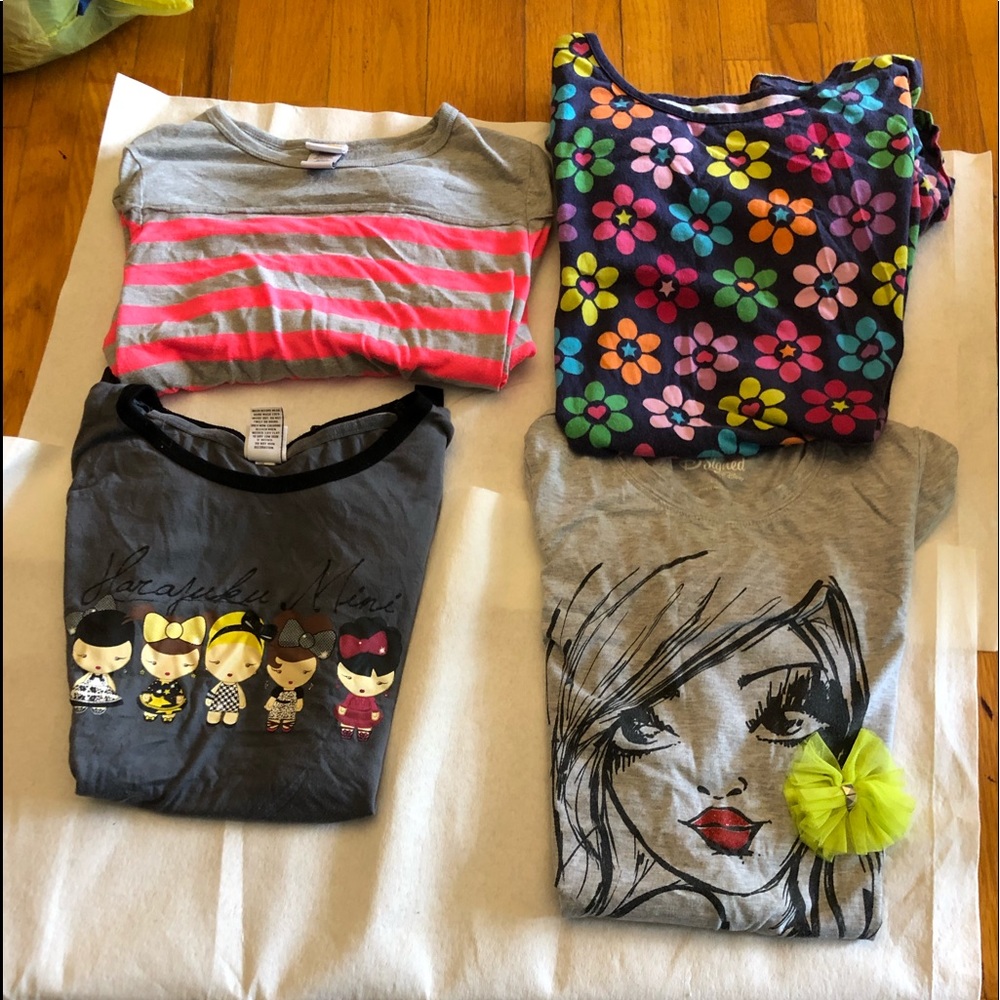 4 child shirts 12-14 XL.